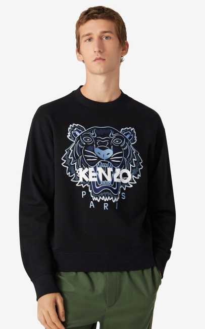 Kenzo Men 'tiger' Sweatshirt Black